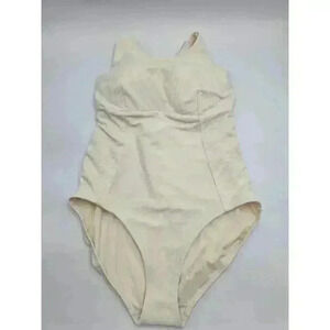 Elegant Cream One-Piece Swimsuit